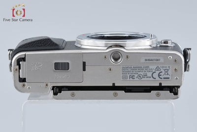 【中古】OLYMPUS オリンパス PEN Lite E-PL7 シルバー ミラーレス一眼カメラ シャッター回数僅少