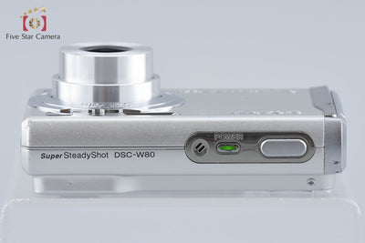 【中古】SONY ソニー Cyber-shot DSC-W80 シルバー コンパクトデジタルカメラ
