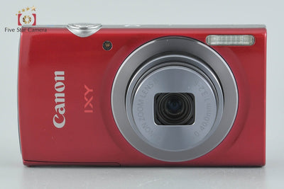 【中古】Canon キヤノン IXY 150 レッド コンパクトデジタルカメラ 元箱付き