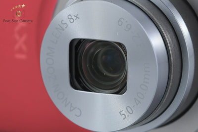 【中古】Canon キヤノン IXY 150 レッド コンパクトデジタルカメラ 元箱付き