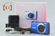【中古】Canon キヤノン PowerShot A3300 IS ブルー コンパクトデジタルカメラ 元箱付き
