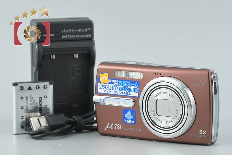 【中古】OLYMPUS オリンパス μ780 モカブラウン コンパクトデジタルカメラ