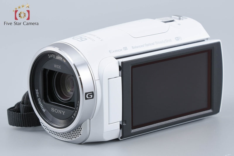中古】SONY ソニー ハンディカム HDR-CX675 ホワイト デジタルビデオ