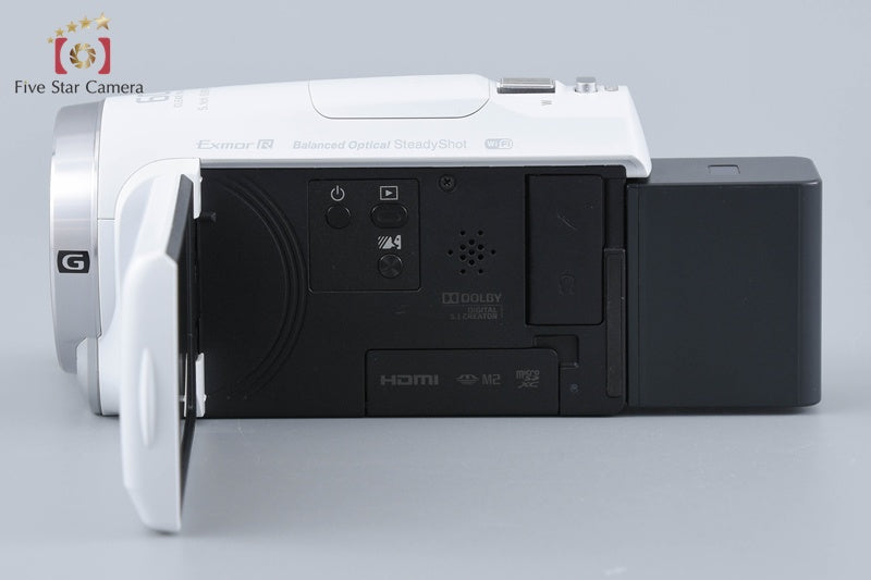 中古】SONY ソニー ハンディカム HDR-CX675 ホワイト デジタルビデオ