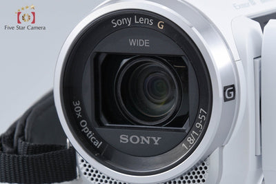 【中古】SONY ソニー ハンディカム HDR-CX675 ホワイト デジタルビデオカメラ 多言語対応