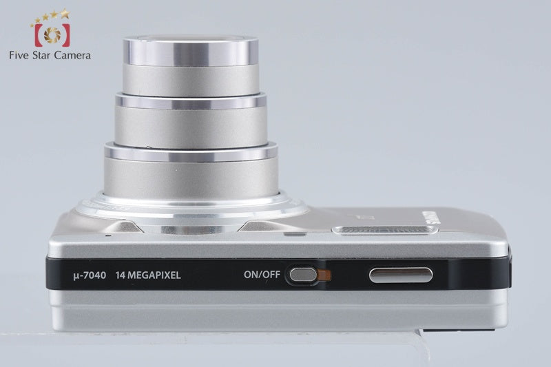 中古】OLYMPUS オリンパス μ-7040 チタニウムシルバー コンパクト
