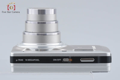 【中古】OLYMPUS オリンパス μ-7040 チタニウムシルバー コンパクトデジタルカメラ