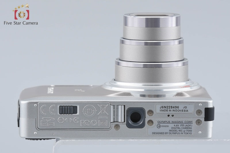 OLYMPUS μ-7040 ❤️動作確認済 スマホ転送 シルバー オリンパス 中古】OLYMPUS オリンパス μ-7040 チタニウムシルバー コンパクト