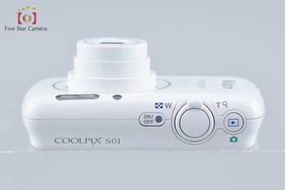 【中古】Nikon ニコン COOLPIX S01 ホワイト コンパクトデジタルカメラ