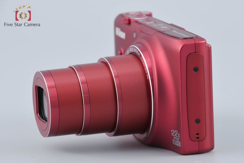 中古】Nikon ニコン COOLPIX S9500 ヴェルヴェットレッド コンパクト