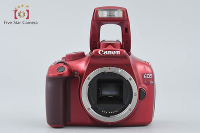 【中古】Canon キヤノン EOS Kiss X50 18-55 レンズキット レッド シャッター回数僅少
