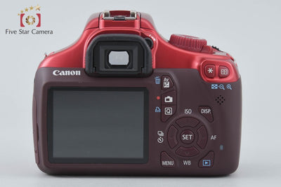 【中古】Canon キヤノン EOS Kiss X50 18-55 レンズキット レッド シャッター回数僅少