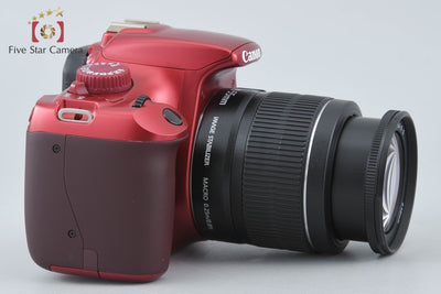【中古】Canon キヤノン EOS Kiss X50 18-55 レンズキット レッド シャッター回数僅少
