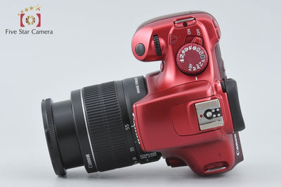 【中古】Canon キヤノン EOS Kiss X50 18-55 レンズキット レッド シャッター回数僅少