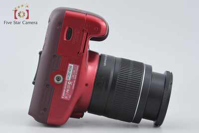 【中古】Canon キヤノン EOS Kiss X50 18-55 レンズキット レッド シャッター回数僅少