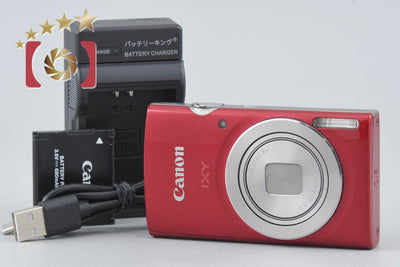 【中古】Canon キヤノン IXY 180 レッド コンパクトデジタルカメラ