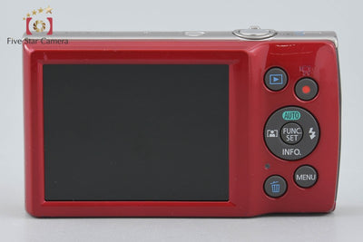 【中古】Canon キヤノン IXY 180 レッド コンパクトデジタルカメラ