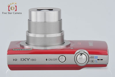 【中古】Canon キヤノン IXY 180 レッド コンパクトデジタルカメラ
