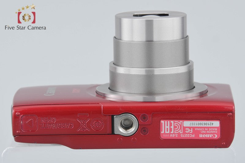 中古】Canon キヤノン IXY 180 レッド コンパクトデジタルカメラ