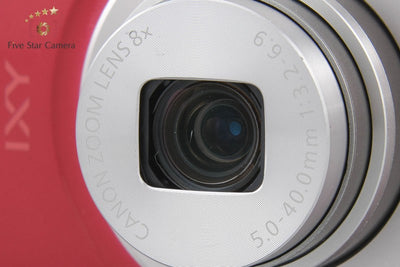 【中古】Canon キヤノン IXY 180 レッド コンパクトデジタルカメラ