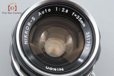 【中古】Nikon ニコン NIKKOR-S Auto 35mm f/2.8 Ai改