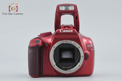 【中古】Canon キヤノン EOS Kiss X50 18-55 レンズキット レッド シャッター回数僅少