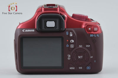 【中古】Canon キヤノン EOS Kiss X50 18-55 レンズキット レッド シャッター回数僅少