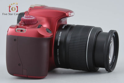 【中古】Canon キヤノン EOS Kiss X50 18-55 レンズキット レッド シャッター回数僅少