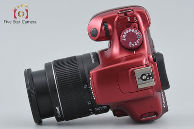 【中古】Canon キヤノン EOS Kiss X50 18-55 レンズキット レッド シャッター回数僅少