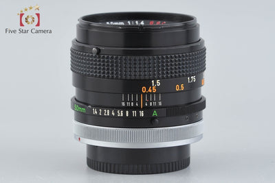 【中古】Canon キヤノン FD 50mm f/1.4 S.S.C.