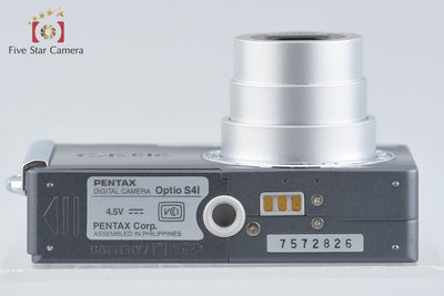 【中古】PENTAX ペンタックス Optio S4i ブリリアントグレー コンパクトデジタルカメラ
