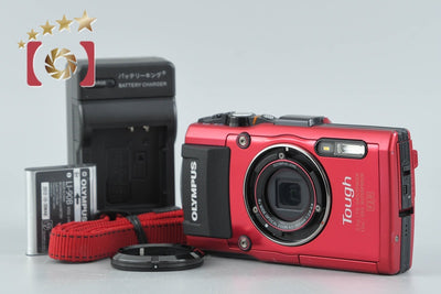 【中古】OLYMPUS オリンパス STYLUS TG-4 Tough レッド 防水デジタルカメラ シャッター回数僅少