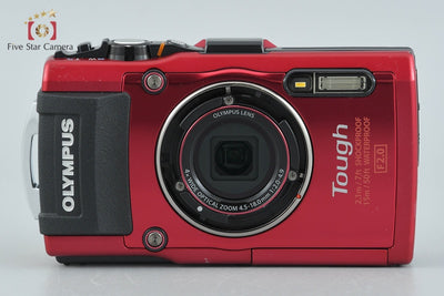 【中古】OLYMPUS オリンパス STYLUS TG-4 Tough レッド 防水デジタルカメラ シャッター回数僅少