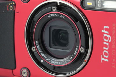 【中古】OLYMPUS オリンパス STYLUS TG-4 Tough レッド 防水デジタルカメラ シャッター回数僅少