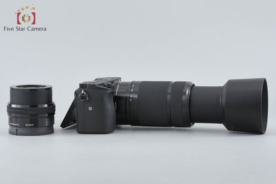 【中古】SONY ソニー α6400 ILCE-6400 ダブルズームレンズキット ブラック シャッター回数僅少 元箱付き