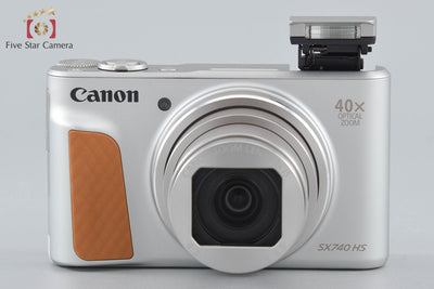 【中古】Canon キヤノン PowerShot SX740 HS シルバー コンパクトデジタルカメラ 元箱付き