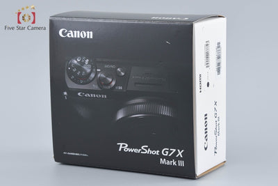 【中古】Canon キヤノン PowerShot G7 X Mark III ブラック コンパクトデジタルカメラ 元箱付き