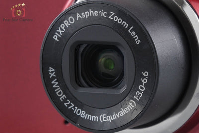 【中古】KODAK コダック PIXPRO FZ43 レッド コンパクトデジタルカメラ