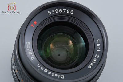 【中古】CONTAX コンタックス Carl Zeiss Distagon 28mm f/2.8 T* AEJ