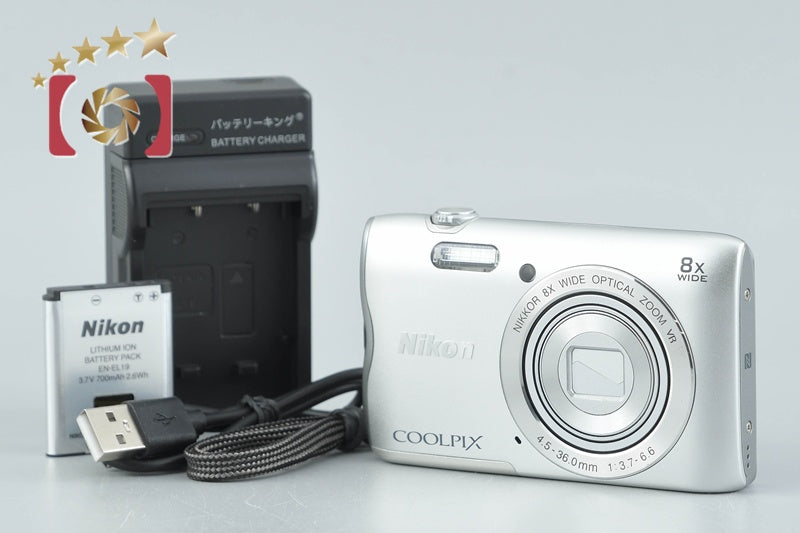 【中古】Nikon ニコン COOLPIX A300 シルバー コンパクトデジタルカメラ