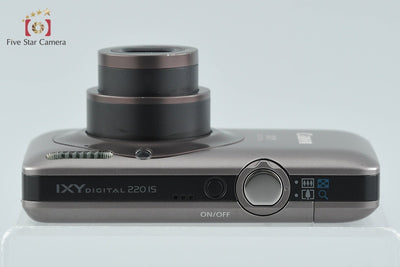 【中古】Canon キヤノン IXY Digital 220 IS ブラウン コンパクトデジタルカメラ 元箱付き