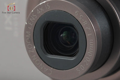 【中古】Canon キヤノン IXY Digital 220 IS ブラウン コンパクトデジタルカメラ 元箱付き