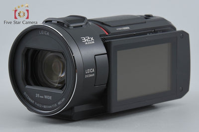 【中古】Panasonic パナソニック HC-VX2MS ブラック デジタル4Kビデオカメラ 元箱付き