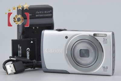 【中古】Canon キヤノン PowerShot A3500 IS シルバー コンパクトデジタルカメラ