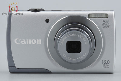 【中古】Canon キヤノン PowerShot A3500 IS シルバー コンパクトデジタルカメラ