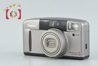 【中古】Canon キヤノン Autoboy S PANORAMA グレージュチタン コンパクトフィルムカメラ