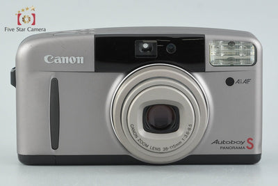 【中古】Canon キヤノン Autoboy S PANORAMA グレージュチタン コンパクトフィルムカメラ