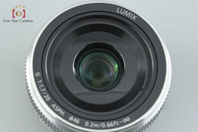 【中古】Panasonic パナソニック LUMIX G 20mm f/1.7 II ASPH. H-H020A シルバー