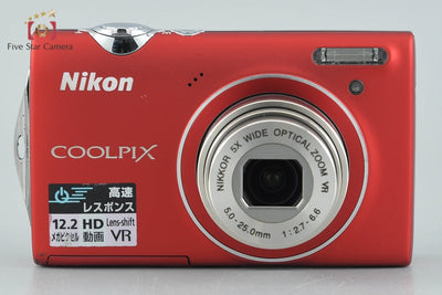 【中古】Nikon ニコン COOLPIX S5100 クリアレッド コンパクトデジタルカメラ