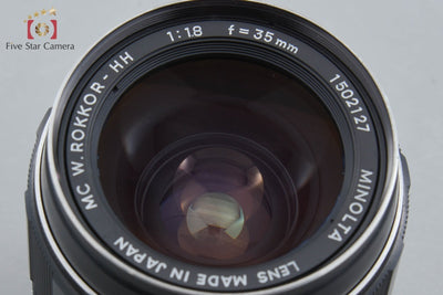 【中古】MINOLTA ミノルタ MC W.ROKKOR-HH 35mm f/1.8